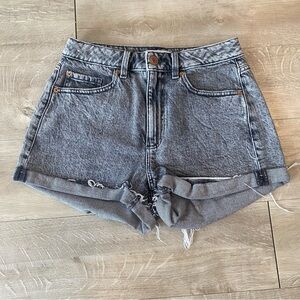 Garage "Mom" Dark Grey/Black Denim‎ Shorts Women's Size 5/27